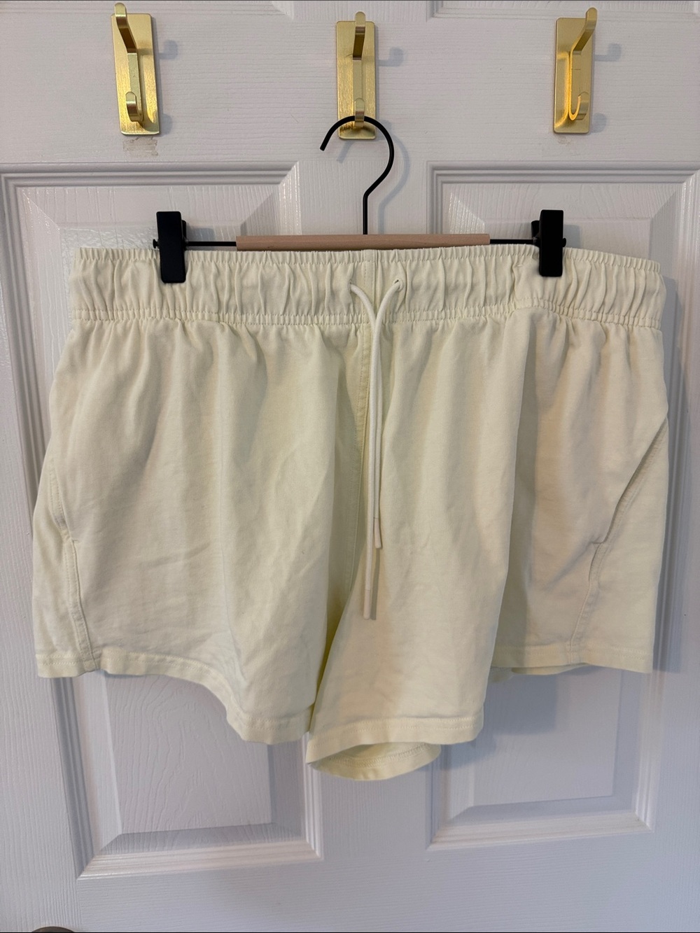 FLX light yellow Drawstring Lounge Shorts